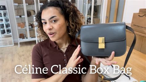 celine box size cm|Celine box bag review.